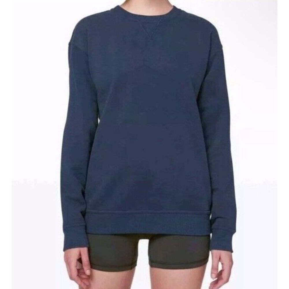 lululemon athletica Navy Crew Neck Sweatshirt